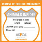 ASPCA Animals Inside Free Stickers