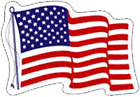 American Flag Free Stickers