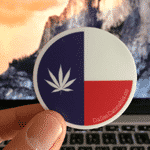 Dallas Cannabis Free Stickers