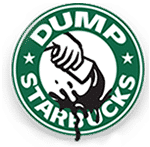 Funny Dump Starbucks Sticker