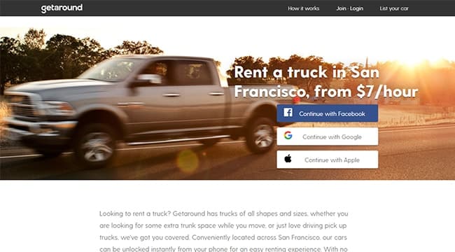 Getaround Make Money With a Truck
