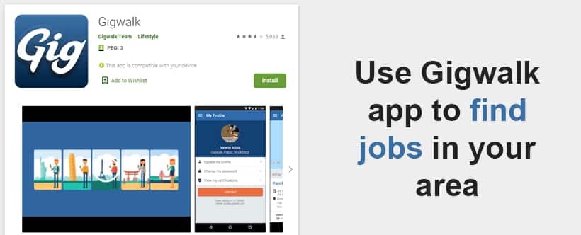 How To Find local Jibs with Gigwalk app