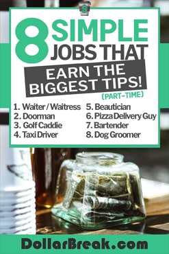 Part Time Jobs that Earn the Biggest Tips