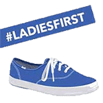 Ladies First Keds Sticker