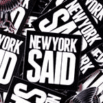 New York Said Free Stickers