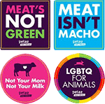 Original PETA Sticker For  Free