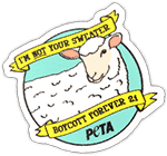 PETA Stickers For Free