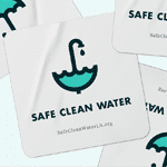 Safe Clean Water Free Stickers