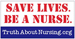 Save Lives. Be a Nurse Free Stickers
