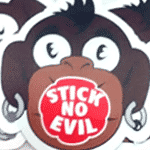 Stick No Evil Free Stickers