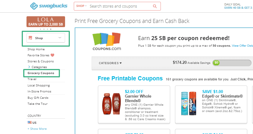 How To Get Swagbucks Groceries Coupons