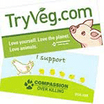 Vegetarian Free Stickers