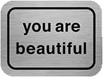 You Are Beautiful Free Stickers