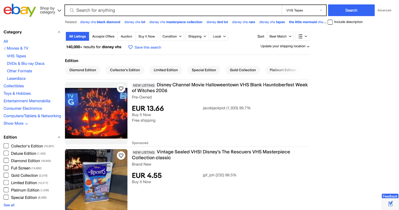 12 Best Places to Sell Disney VHS Tapes Online