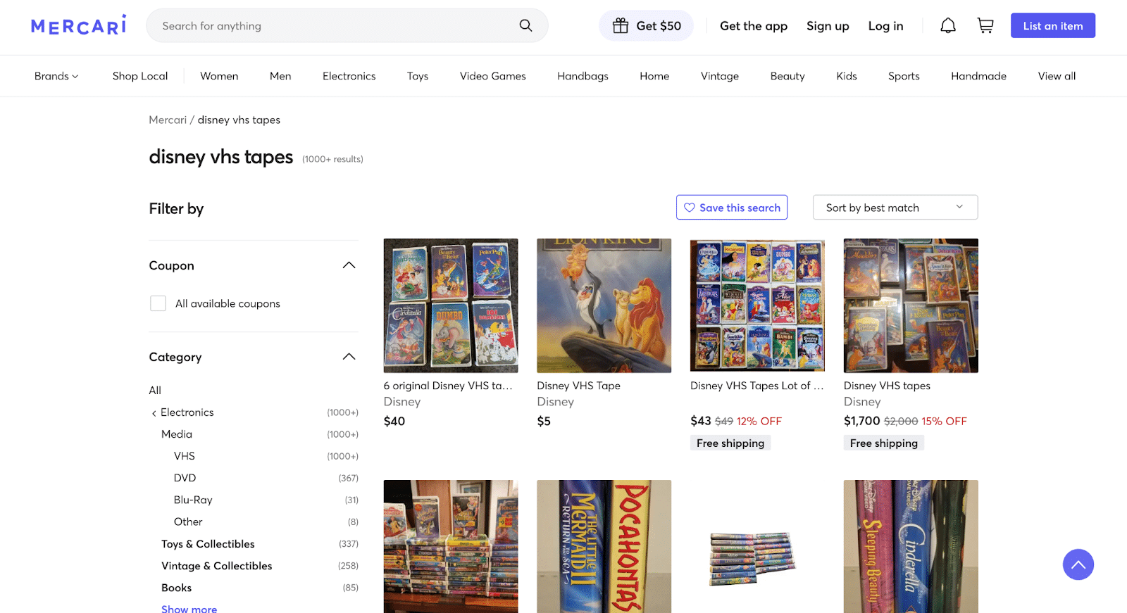 12 Best Places to Sell Disney VHS Tapes Online