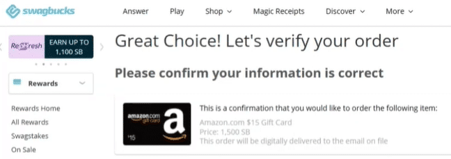 swagbucks reward