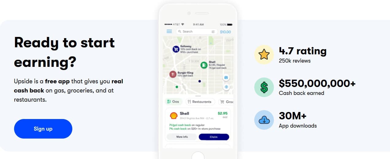 Upside App Screenshot